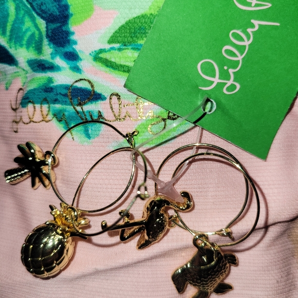 Lilly Pulitzer Wine Charms - Picture 2 of 2